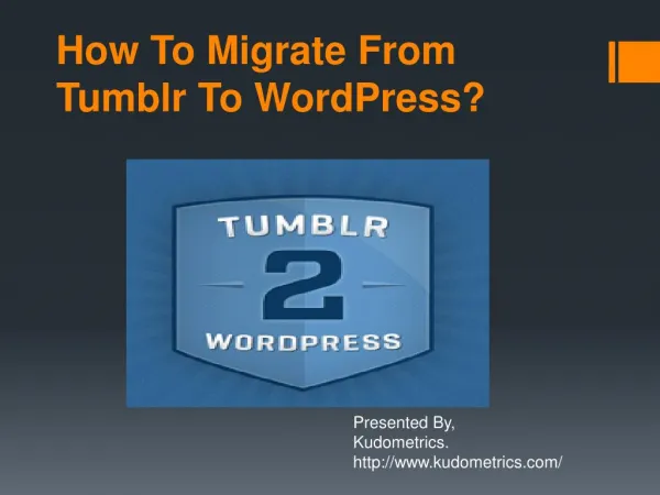 How To Migrate From Tumblr To WordPress?