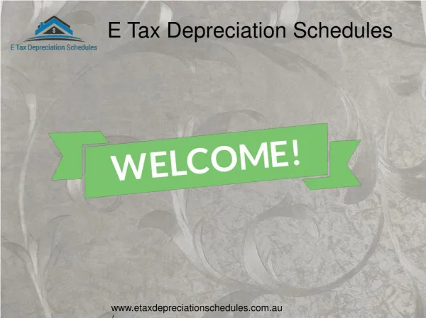 Tax depreciation schedules