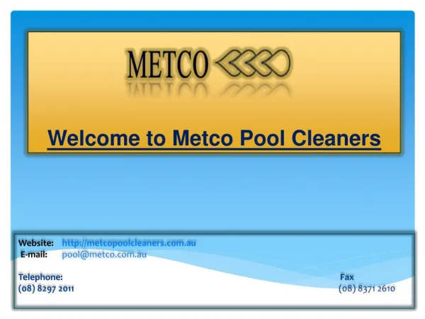 Metco Pool Cleaners