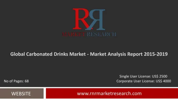 Carbonated Drinks Market Global Research & Analysis Report 2019