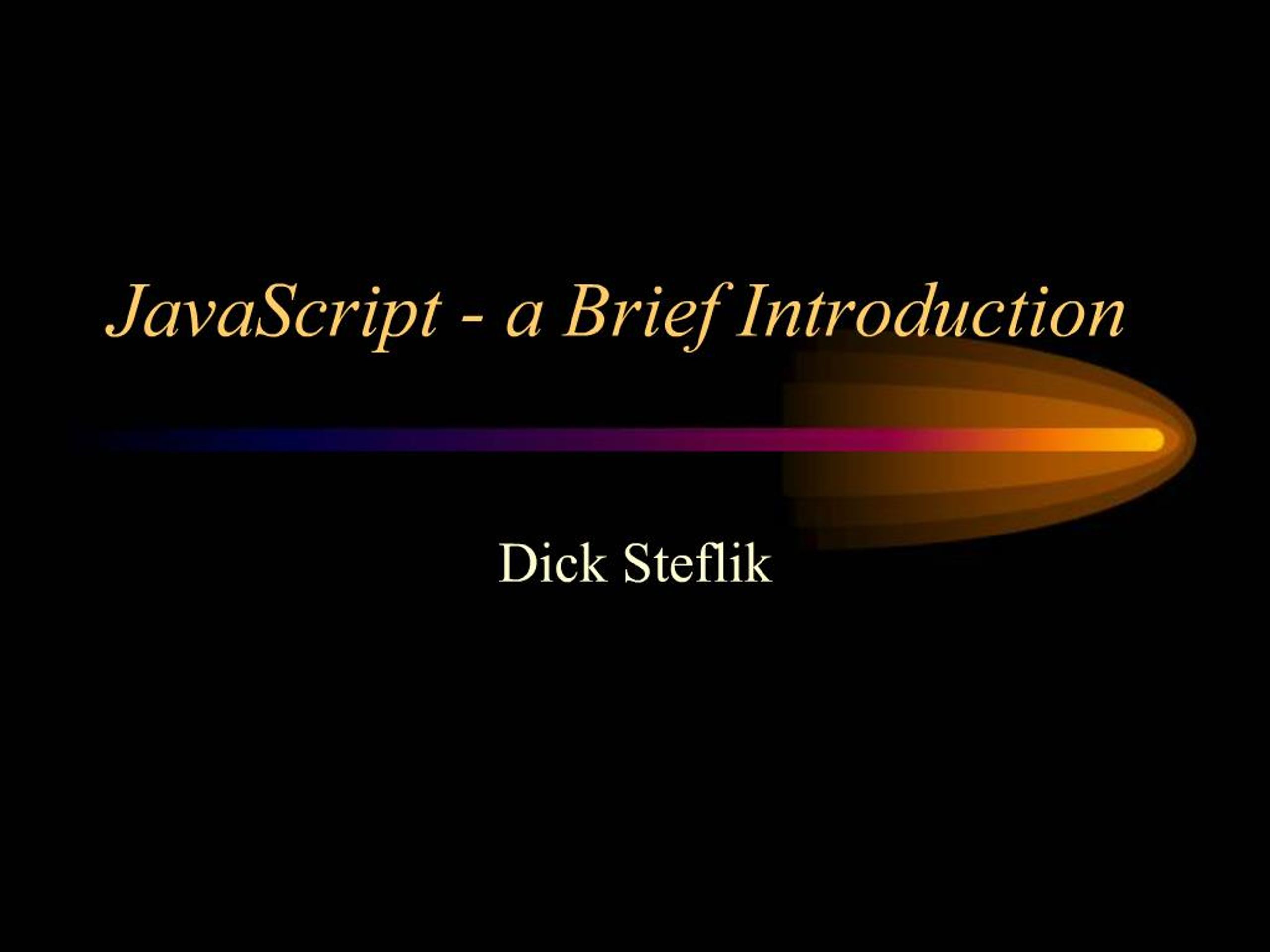 PPT - JavaScript - a Brief Introduction PowerPoint Presentation, free ...