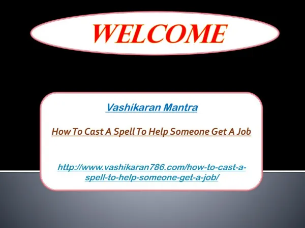 How To Cast A Spell To Help Someone Get A Job
