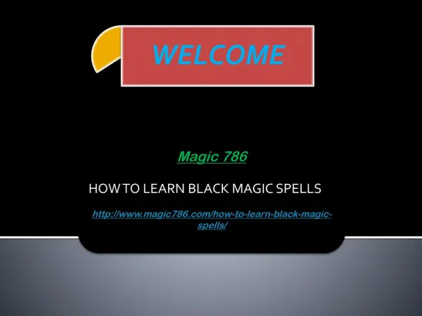 HOW TO LEARN BLACK MAGIC SPELLS