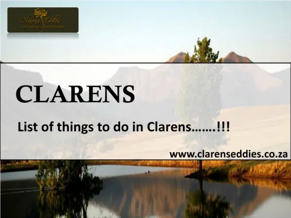Best Clarens Accommodation