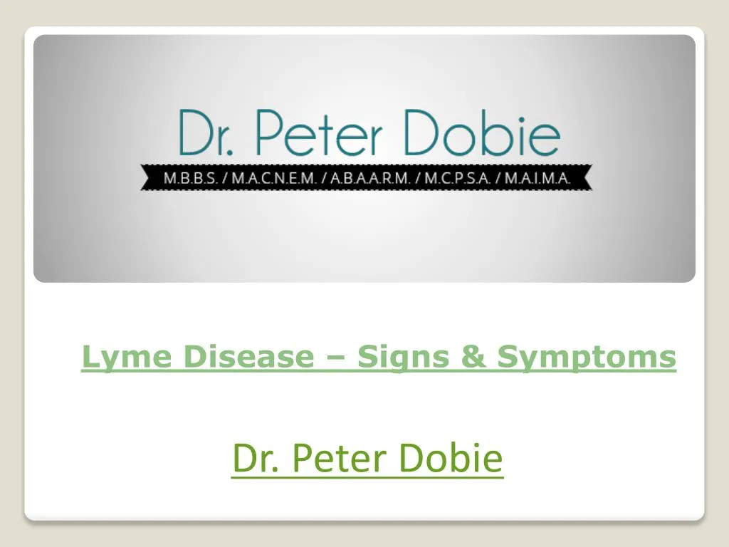 lyme disease signs symptoms