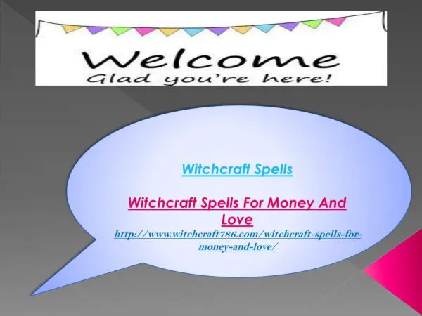 Witchcraft Spells For Money And Love