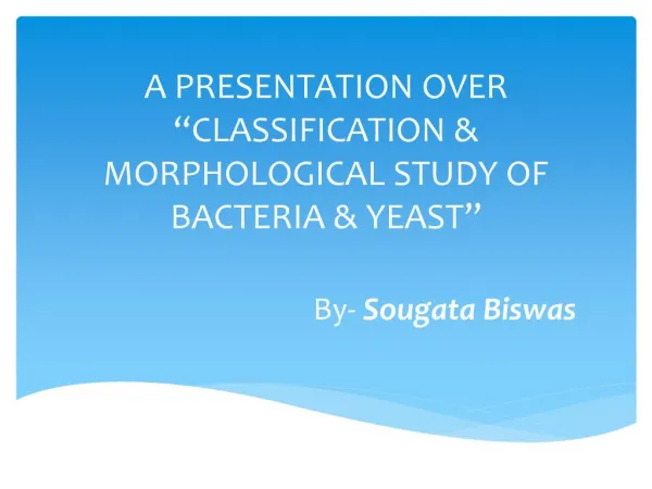 Bacterial Classiffication