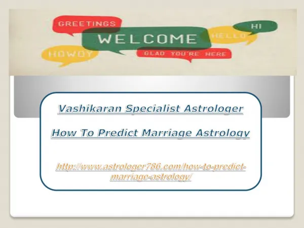 How To Predict Marriage Astrology