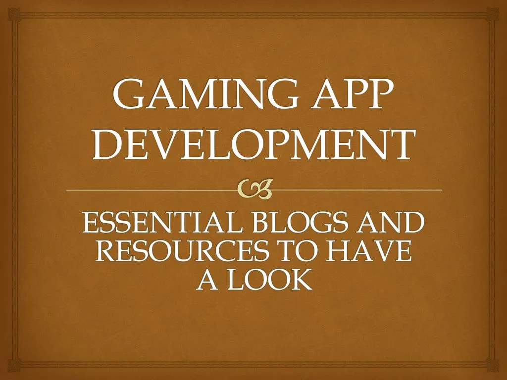 gaming app development
