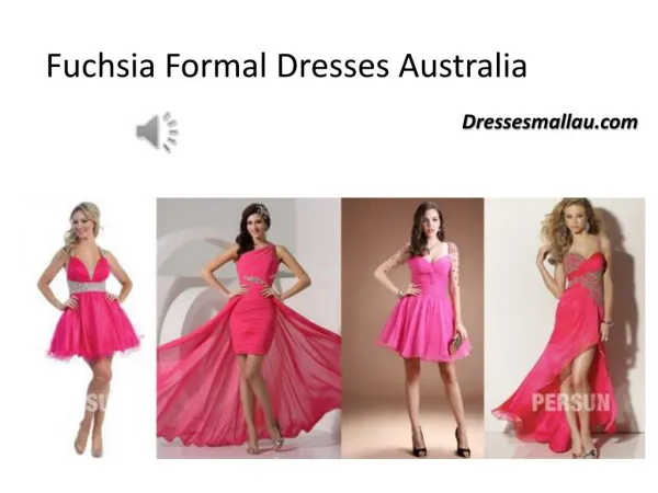 New styling: Fuchsia Formal Dresses Australia