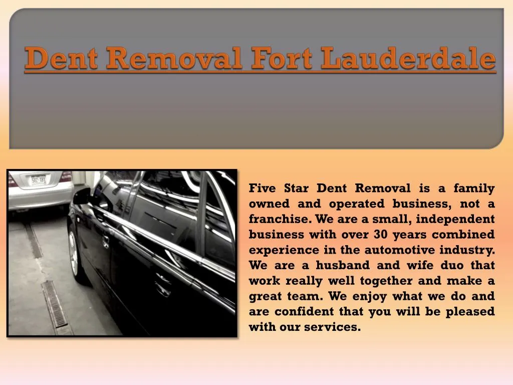 dent removal fort lauderdale