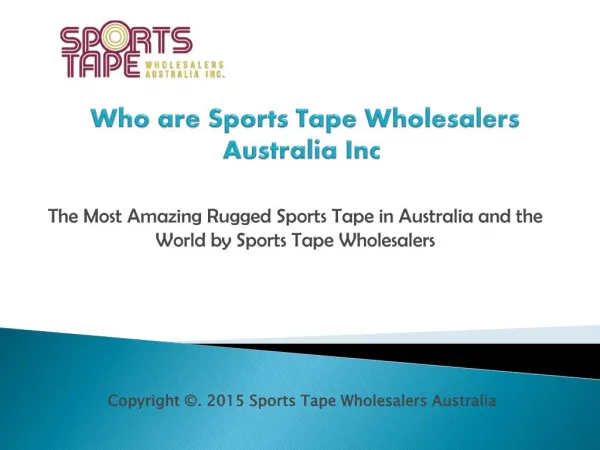 The Most Amazing Rugged Sports Tape Australia