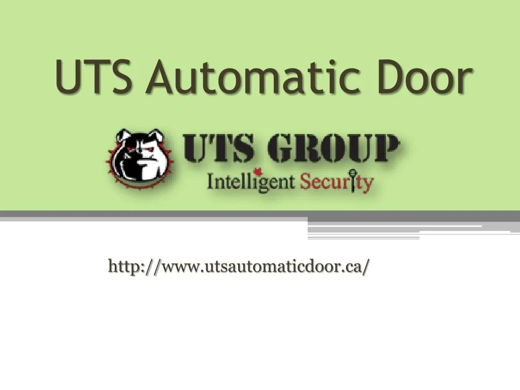 uts automatic door