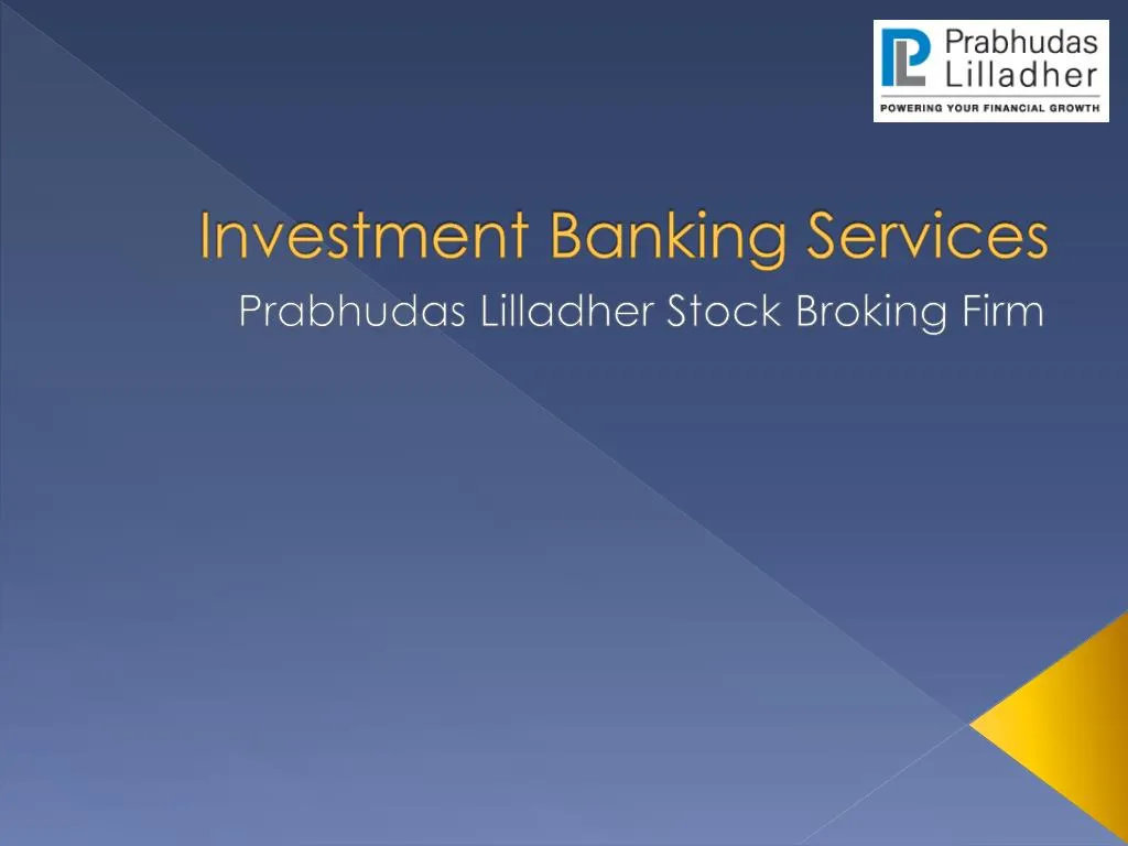 investment banking services