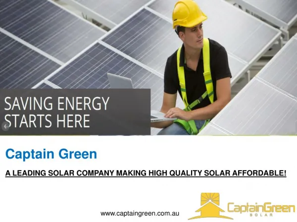 Captain Green - A Leading Solar Company Making High Quality Solar Affordable!