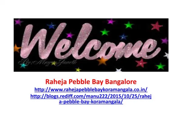 Raheja Pebble Bay
