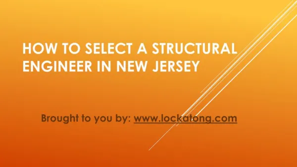 How To Select A Structural Engineer In New Jersey