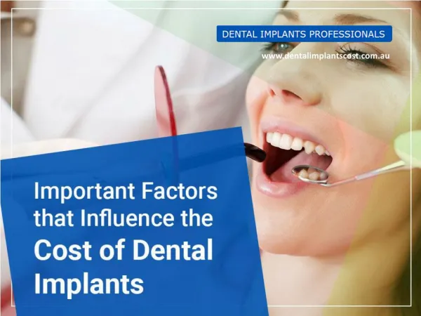 Factors Affecting the Cost of Dental Implants in Sydney