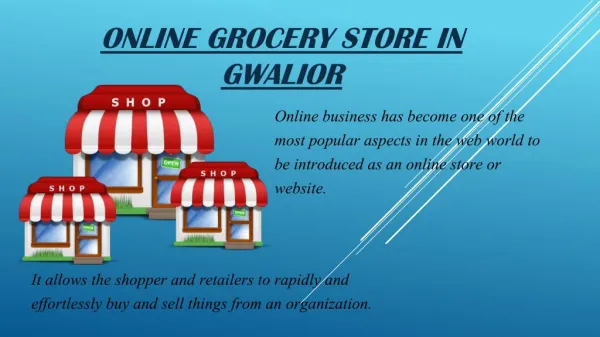 Online grocery store in Gwalior