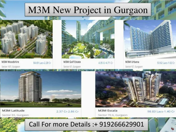 M3M New Project in Gurgaon