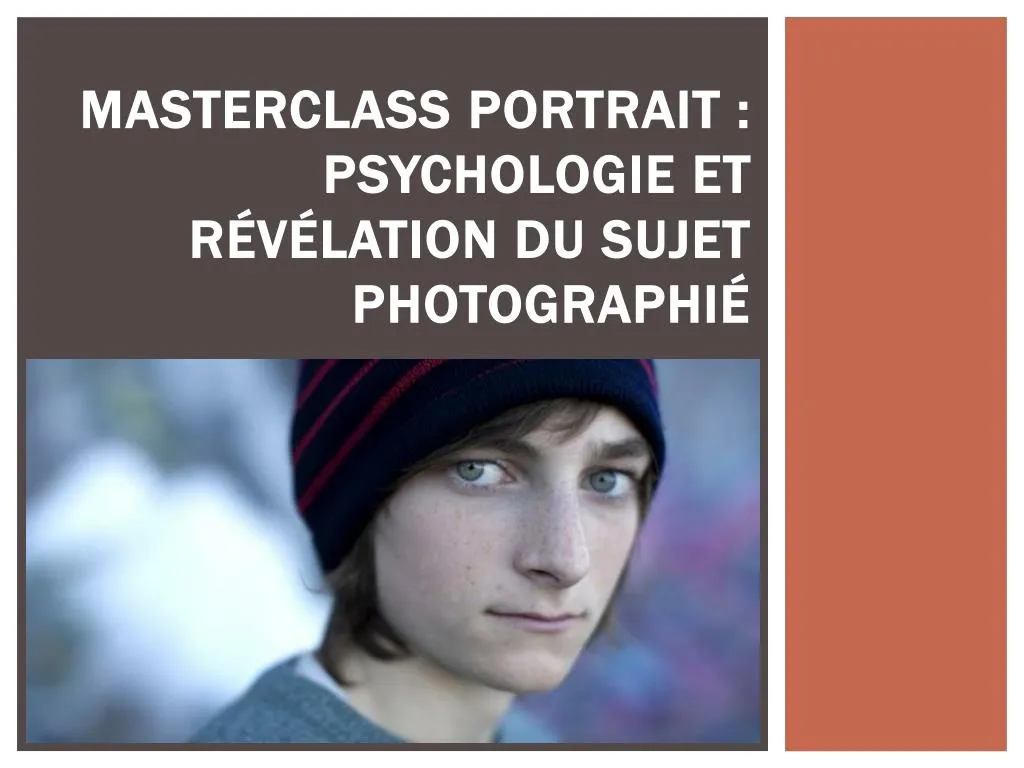 masterclass portrait psychologie et r v lation du sujet photographi