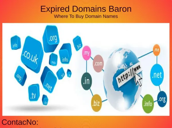 Expired Domain Names From Expired Domains Baron