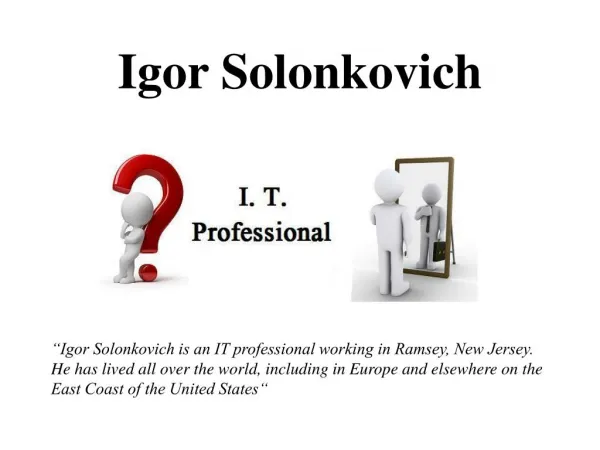 Igor Solonkovich_IT Professional