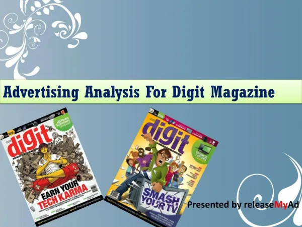 Advertising analysis on Digit Magazine