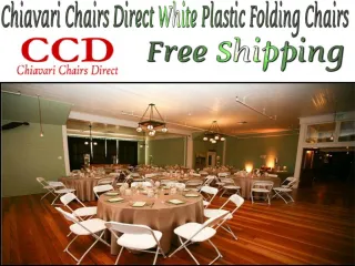 Chiavari Chairs Direct - Free Shipping White Plastic Folding Chairs - slide 1