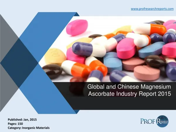Magnesium Ascorbate Industry Growth, Market Share 2015 | Prof Research Reports