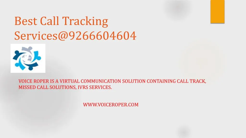 best call tracking services@9266604604