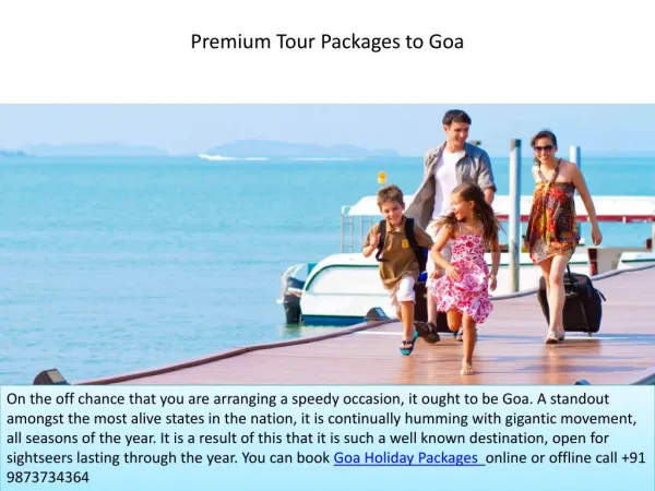 Premium Tour Packages to Goa