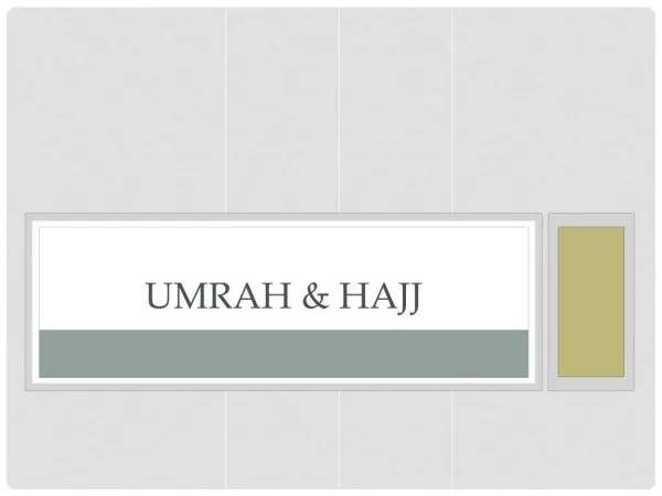 Umrah and Hajj Bundles