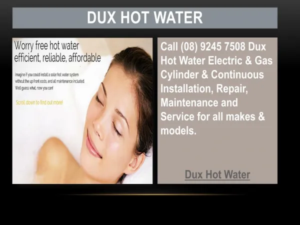 Dux Hot Water