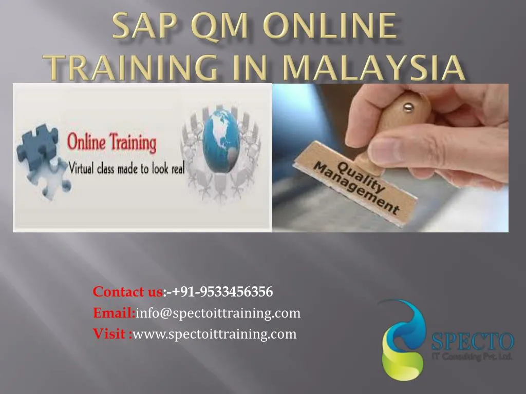 sap qm online training in malaysia