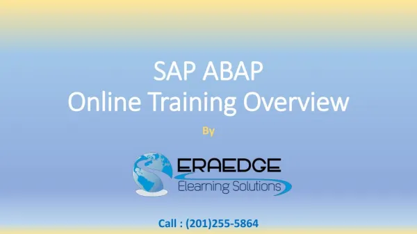 SAP ABAP Online Training Overview & Course Content