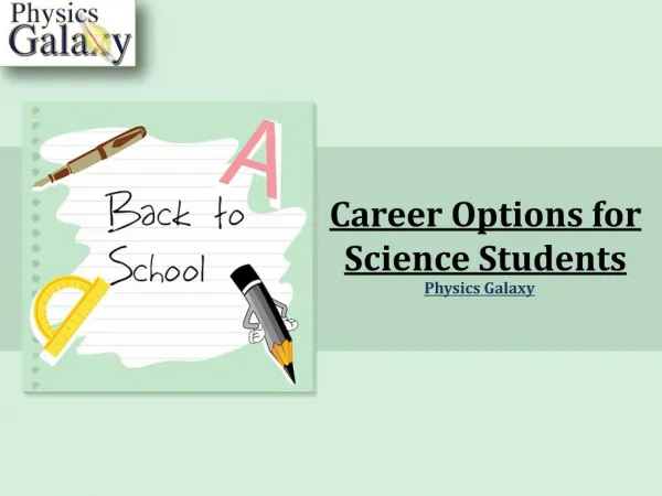Career Options for Science Students