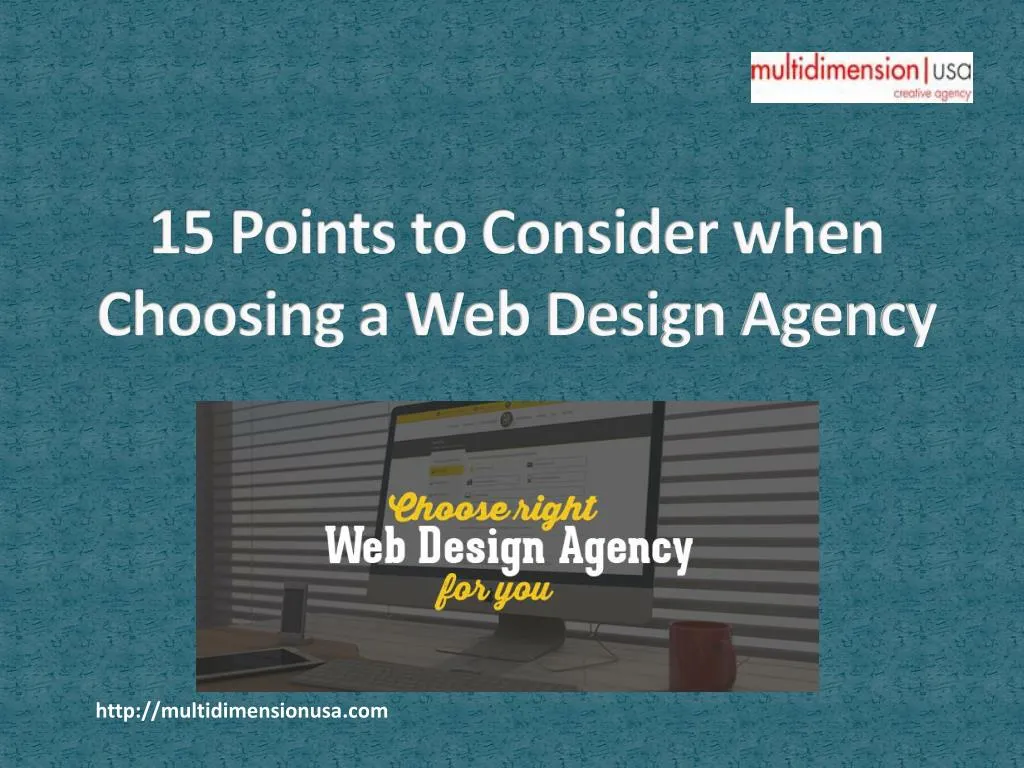 15 points to consider when choosing a web design agency