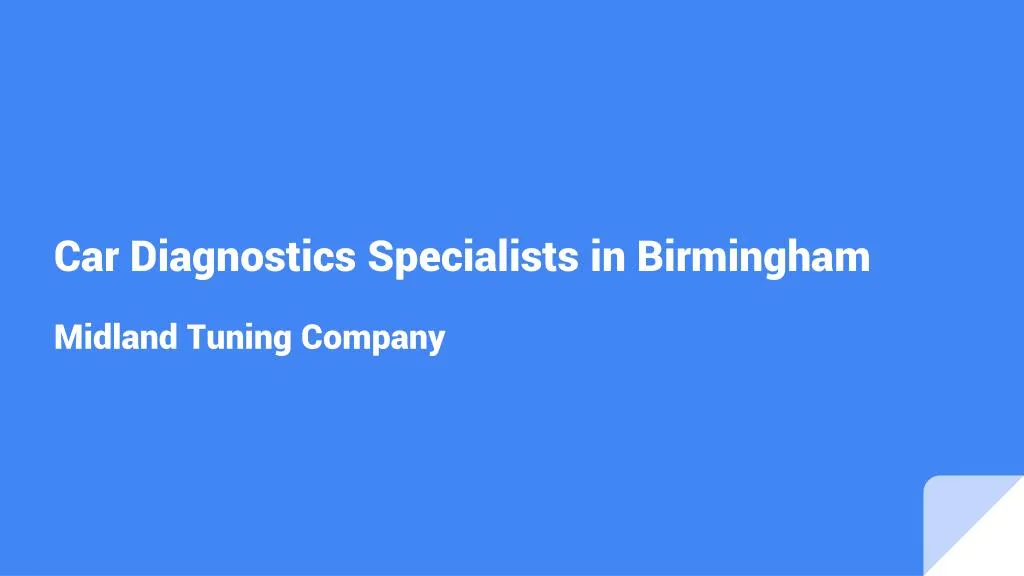 car diagnostics specialists in birmingham