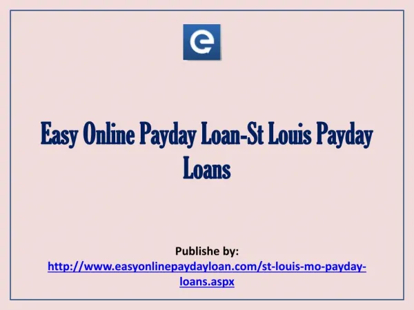 St Louis Payday Loans