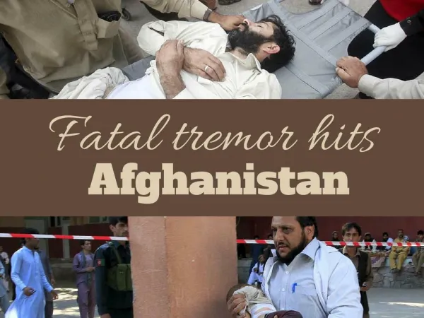 Fatal tremor hits Afghanistan
