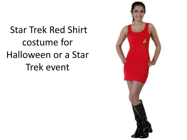 Star Trek Red Shirt costume for Halloween 2015