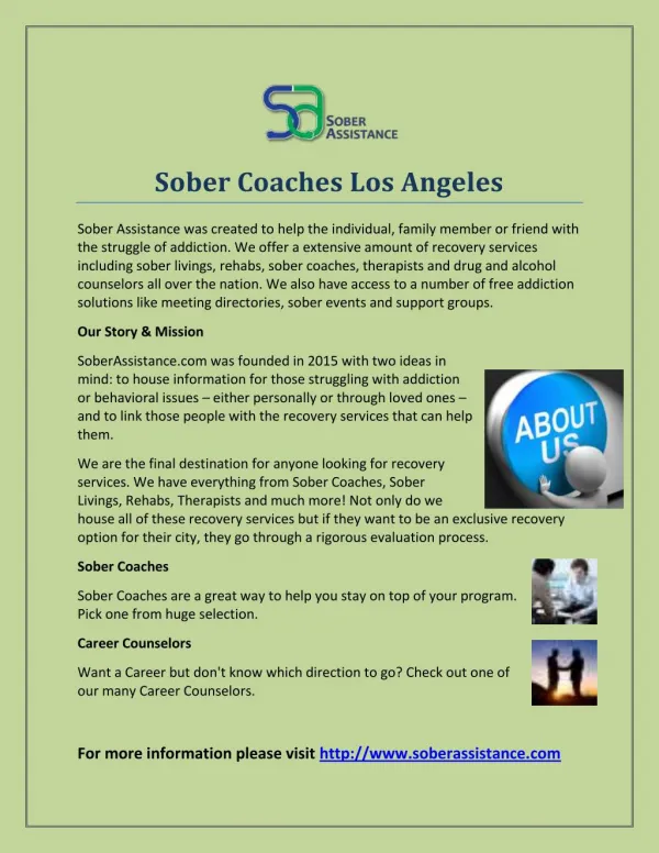 Sober Coaches Los Angeles