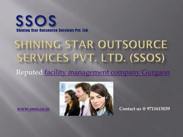 Get facility management services in Gurgaon from SSOS