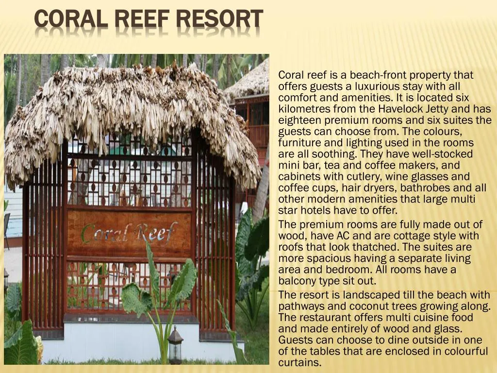 coral reef resort