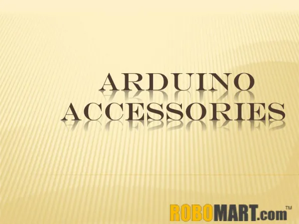 Buy Arduino Accessories by Robomart