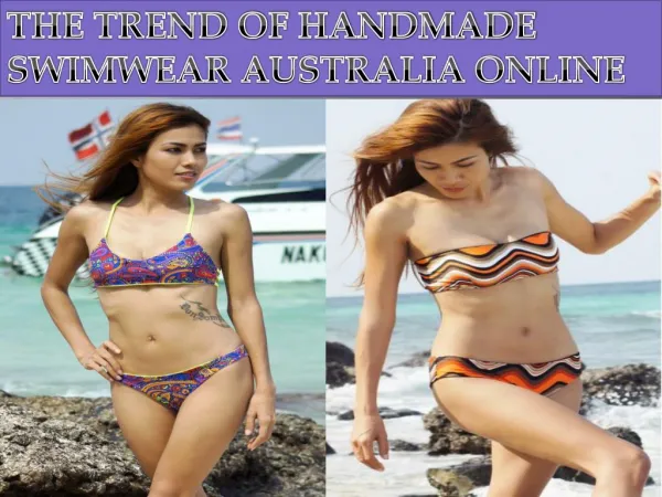 The Trend of Handmade Swimwear Australia Online Shopping