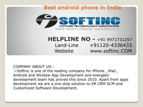 mobile app services in india