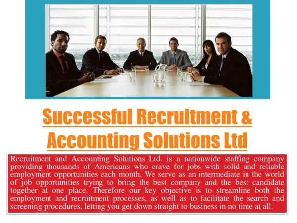 opportunity Recruitment & Accounting Solutions Ltd
