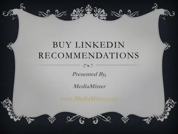 Buy LinkedIn Recommendations